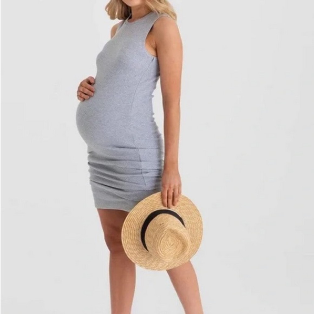 Sleeveless Gray Maternity Dress Legoe Heritage